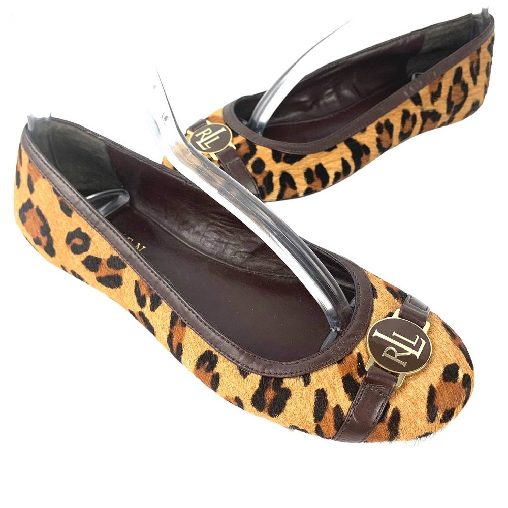LAUREN RALPH LAUREN Ponyhair Animal Print RLL Logo Monstrap